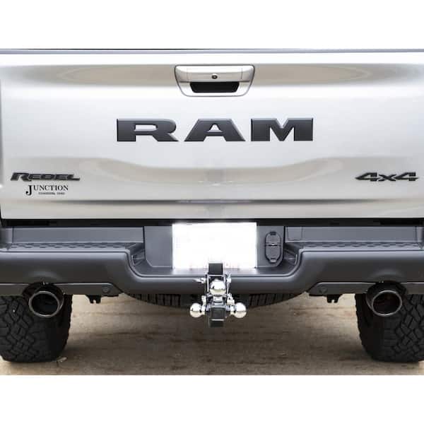 1-7/8 in., 2 in., 2-5/16 in. Chrome Towing Balls Adjustable Tri-Ball Hitch