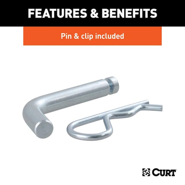 3,500 lbs. 3/4 in. Rise Trailer Hitch Ball Mount Draw Bar Towing Starter Kit with 2 in. Ball (1-1/4 in. Shank)