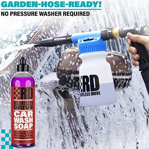 Deluxe Car Wash Kit Car Cleaning Kit With Car Wash Foam Gun & 5 Gallon Car Wash