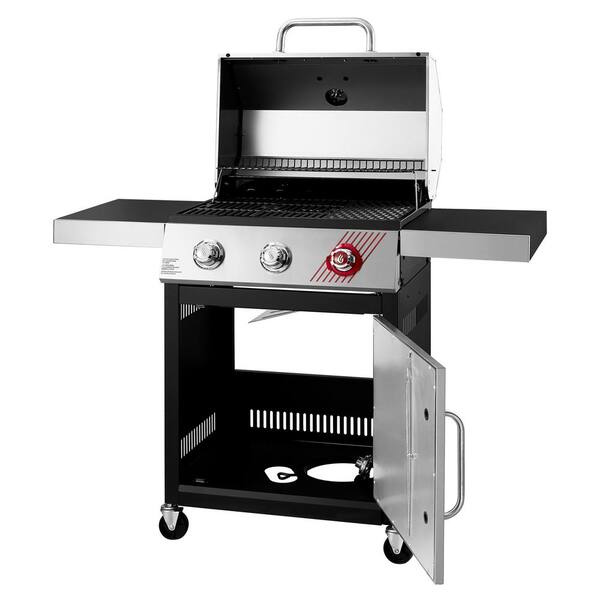 3-Burner Propane Gas Grill in Stainless Steel with TriVantage Multifunctional Cooking System