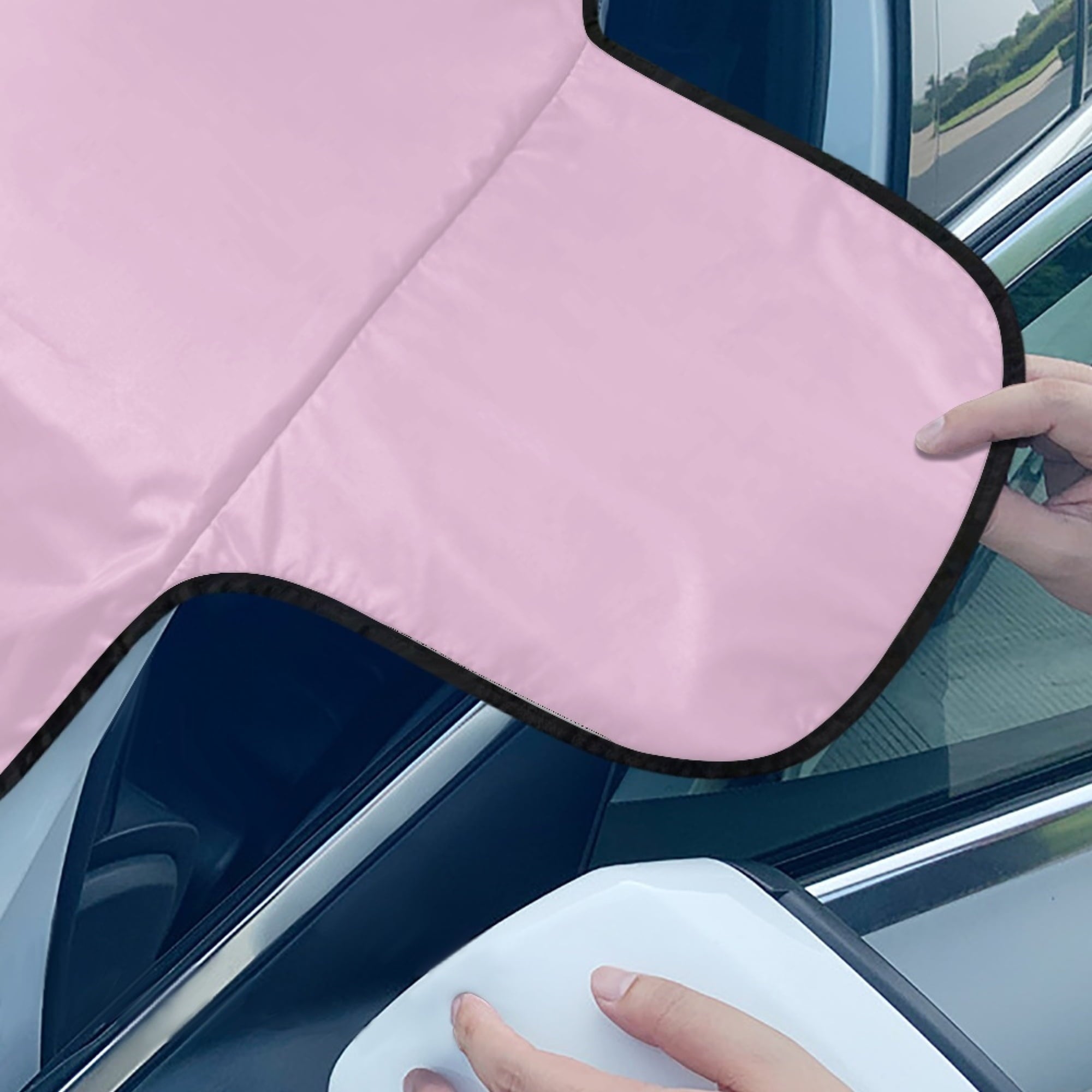 JINMUZAO Rainbow Windshield Snow Ice Cover, Protects Windshield and Wipers from Weatherproof, Rain, Sun, Frost, Vehicles, Cars Trucks Vans and SUVs,55.9