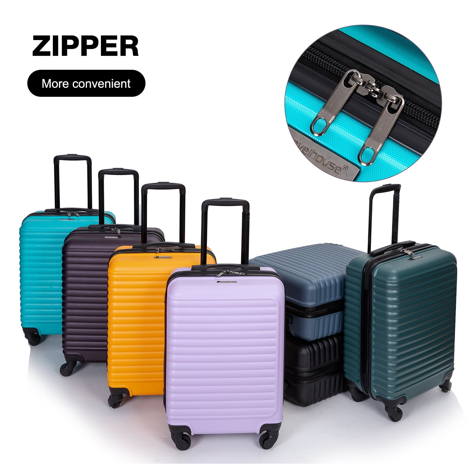 Travelhouse Underseat Hardshell Carry On Luggage 20