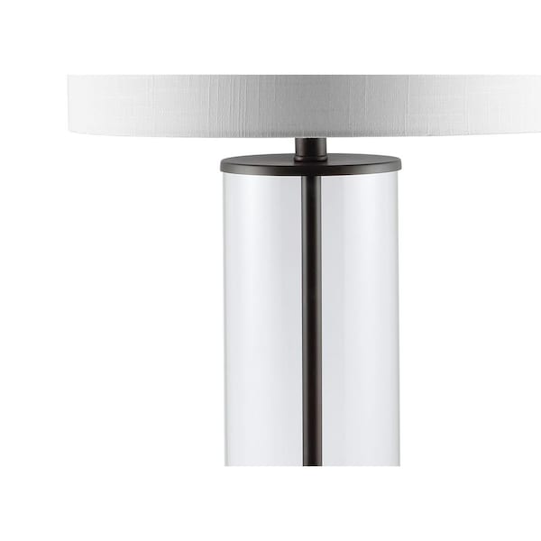 Collins 29 in. Oil Rubbed Bronze Glass LED Table Lamp