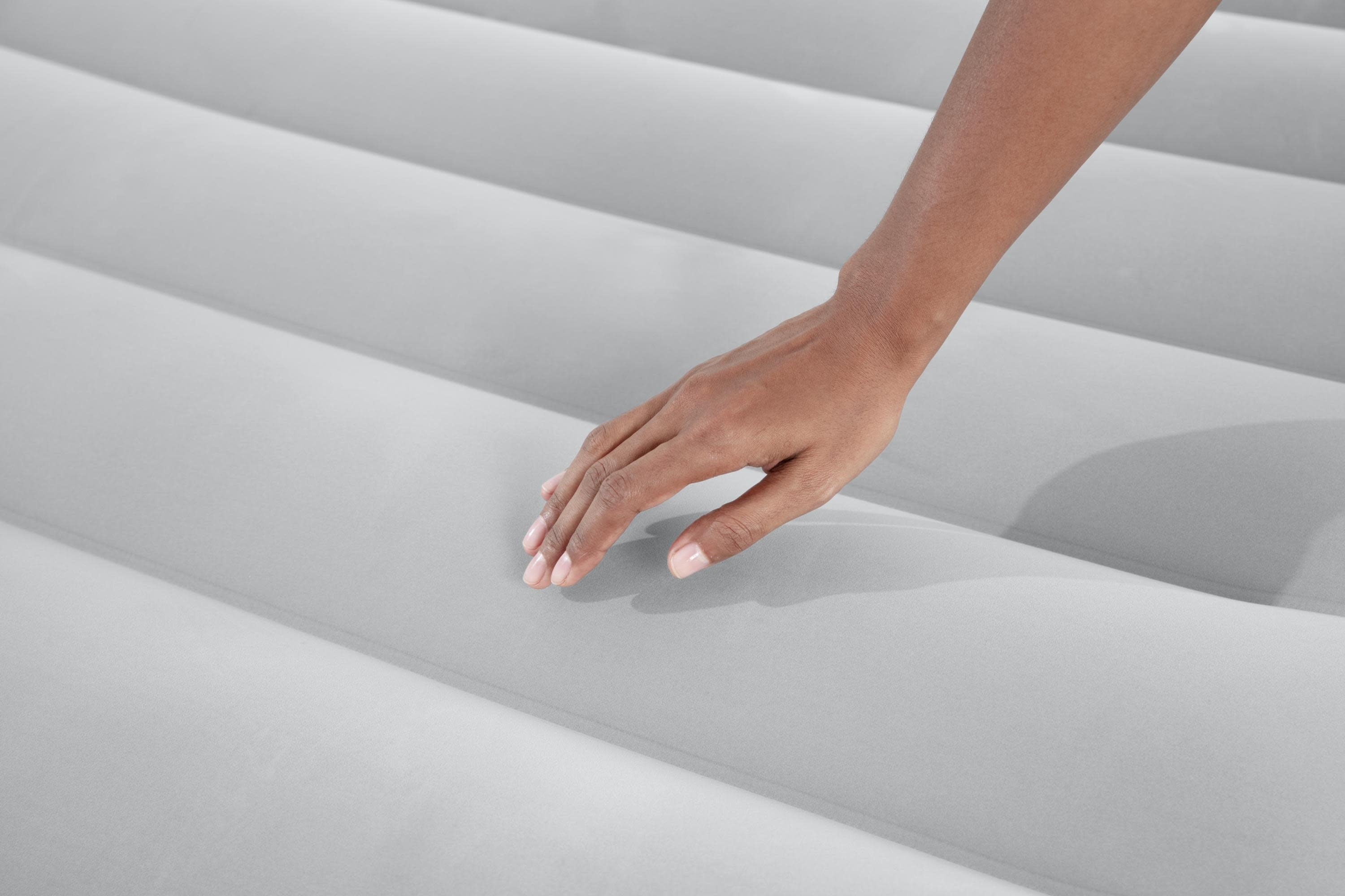 Trail Tritech QuadComfort 18in Air Mattress Antimicrobial Coating with Built-in AC Pump, Queen