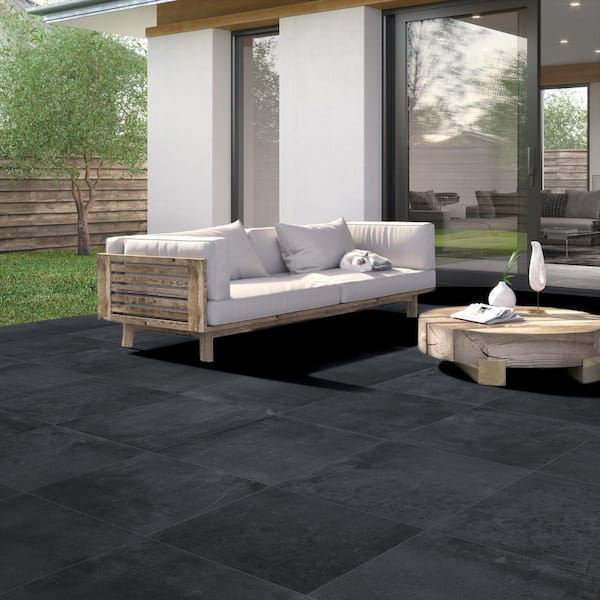 Nolitan Carbon 24 in. x 24 in. x 3 cm. Porcelain Paver Tile (40-Pieces/160 sq. ft./Pallet)
