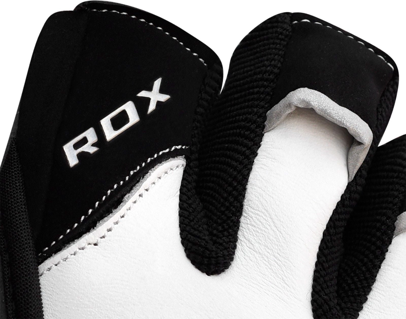 RDX Weight Lifting Gloves, White/Black, Medium