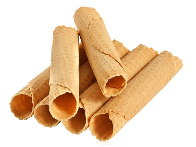 Electric Ice Cream Cone Maker Machine Double Station Baker for Round Cone Waffle Crispy Pancake Cooking