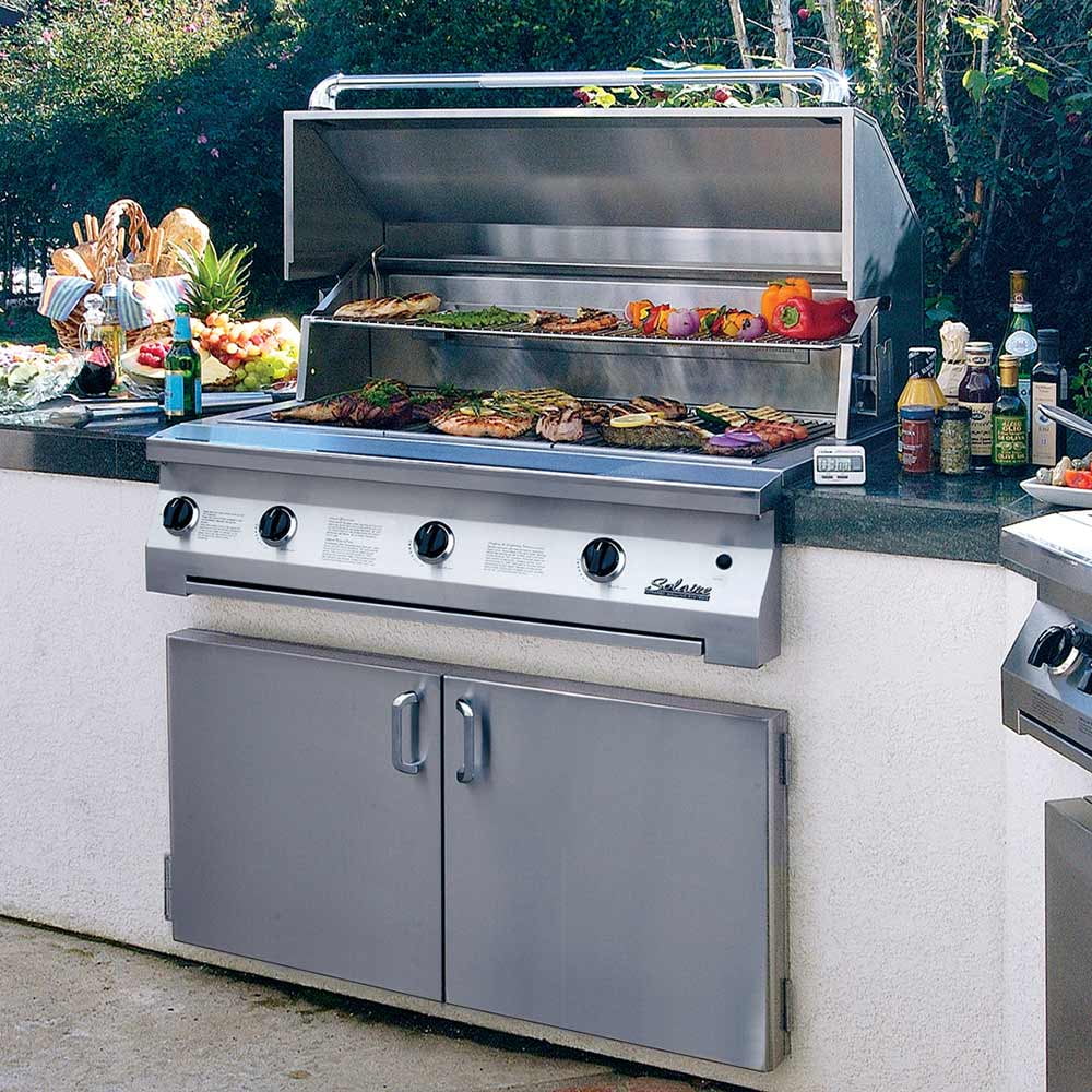 Solaire Deluxe InfraVection Built-In Grill with Rotisserie, 42-Inches, Propane