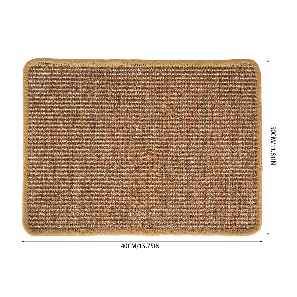HOTBEST Cat Scratching Mat, Natural Sisal Mat,Anti Slip Cat Scratcher Pad for Protect Carpets and Sofas Durable and Safe Will Not Harm Cat Paws(30 * 40cm)