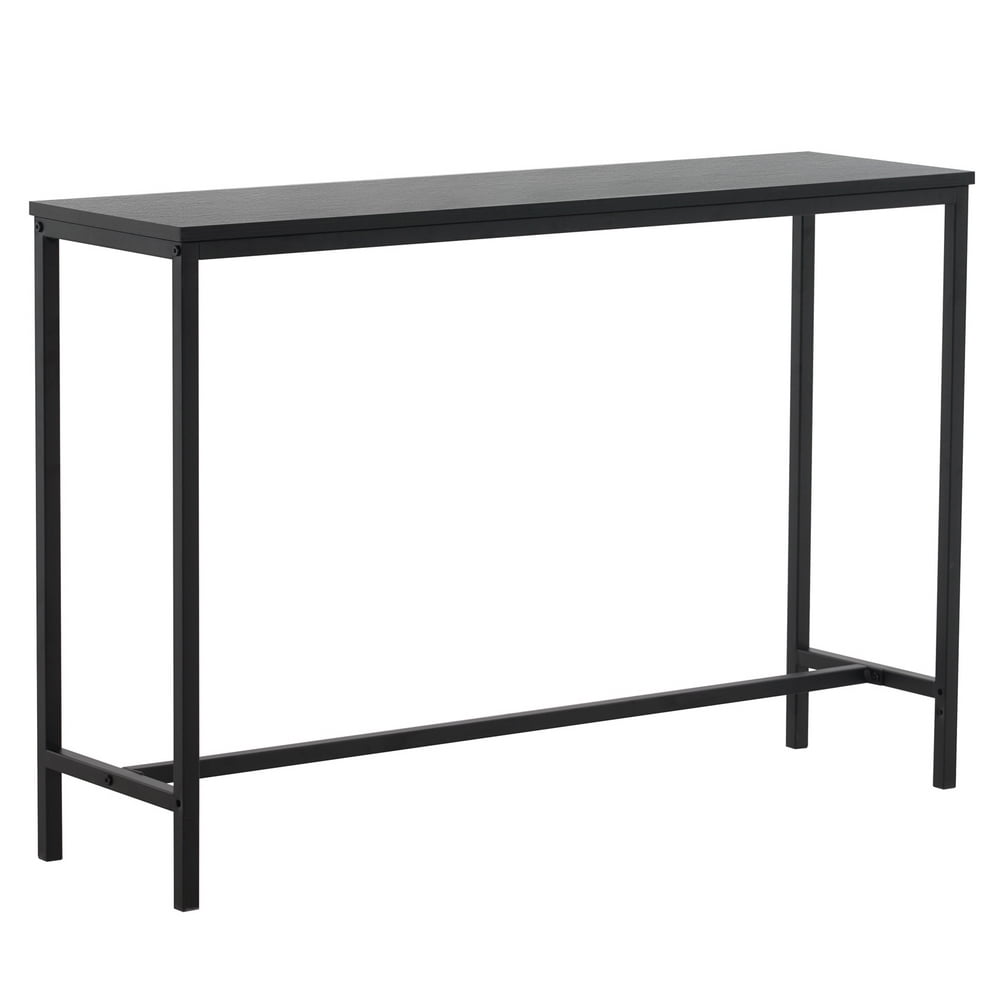 Ktaxon Modern Multifunction Console Table Sofa Table TV Stand with Sturdy Metal Frame in Entryway,Living Room,Hallway,Black Finish