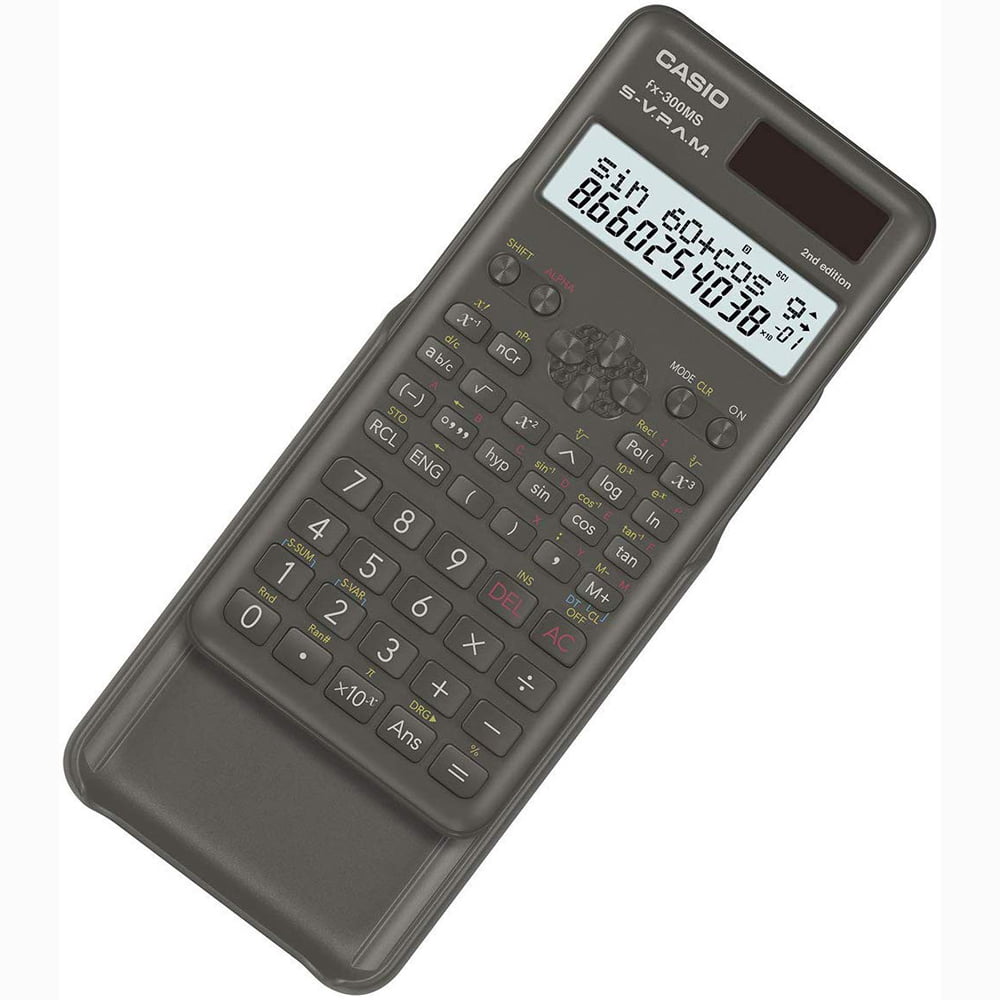 Casio FX 300MSPLUS2 12 Digit 2-Line Display Scientific Calculator Black 24387203
