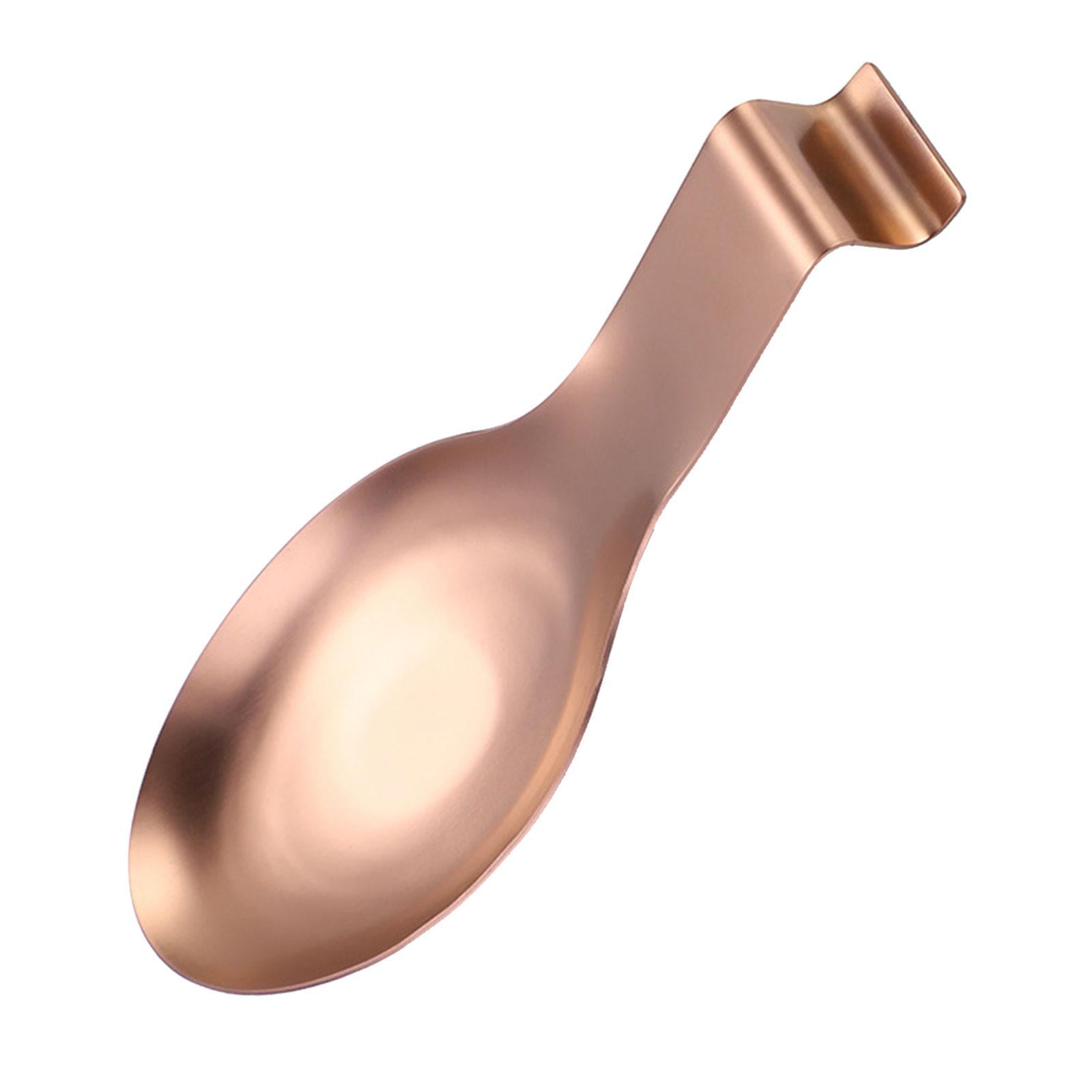 Holder Kitchen Utensils Accs Spoon Rest for Bar Coffee Station Cooking Rose Gold