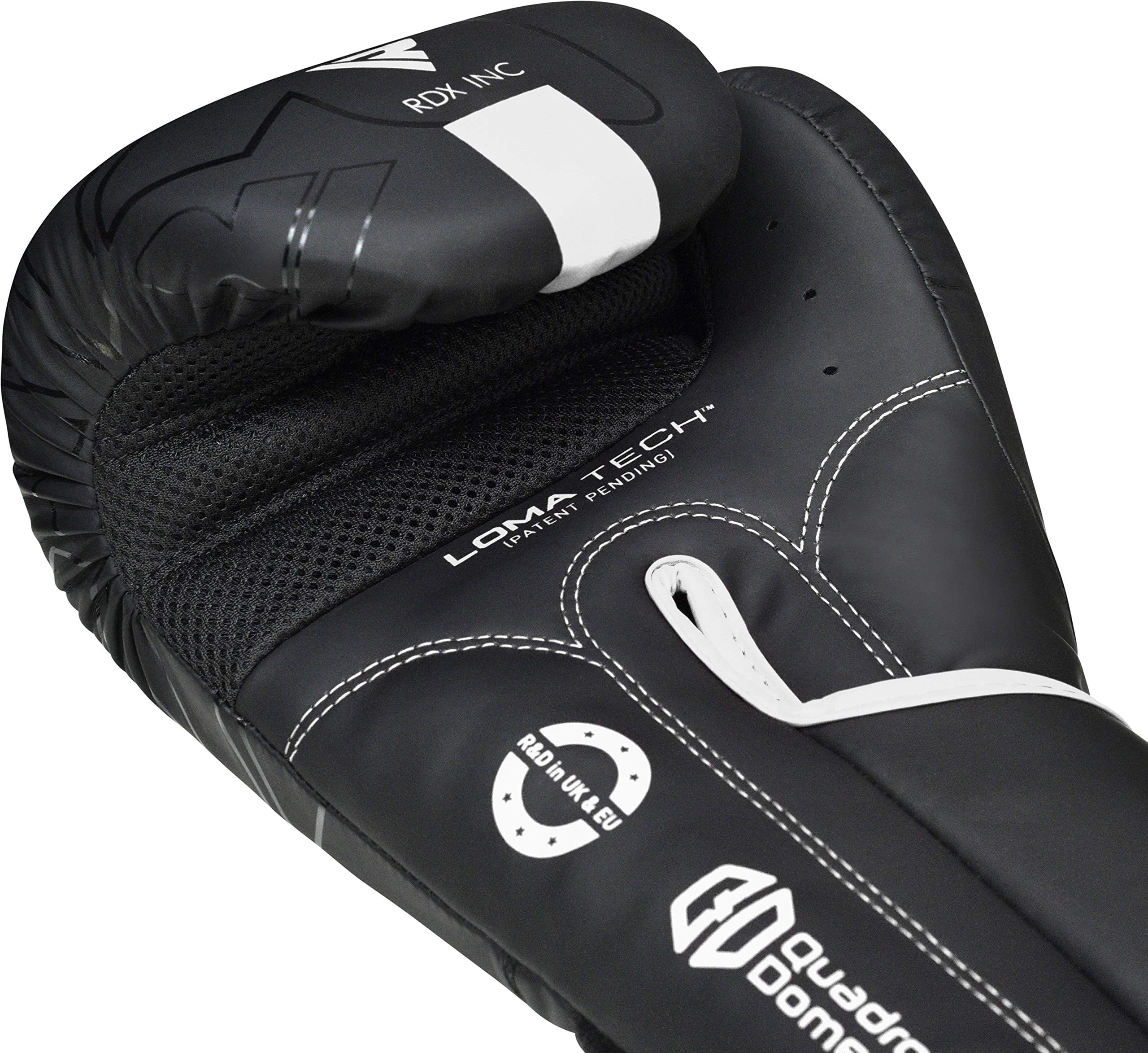 RDX Boxing Gloves Sparring, KARA Patent Training Mitt, MMA, White ,10oz
