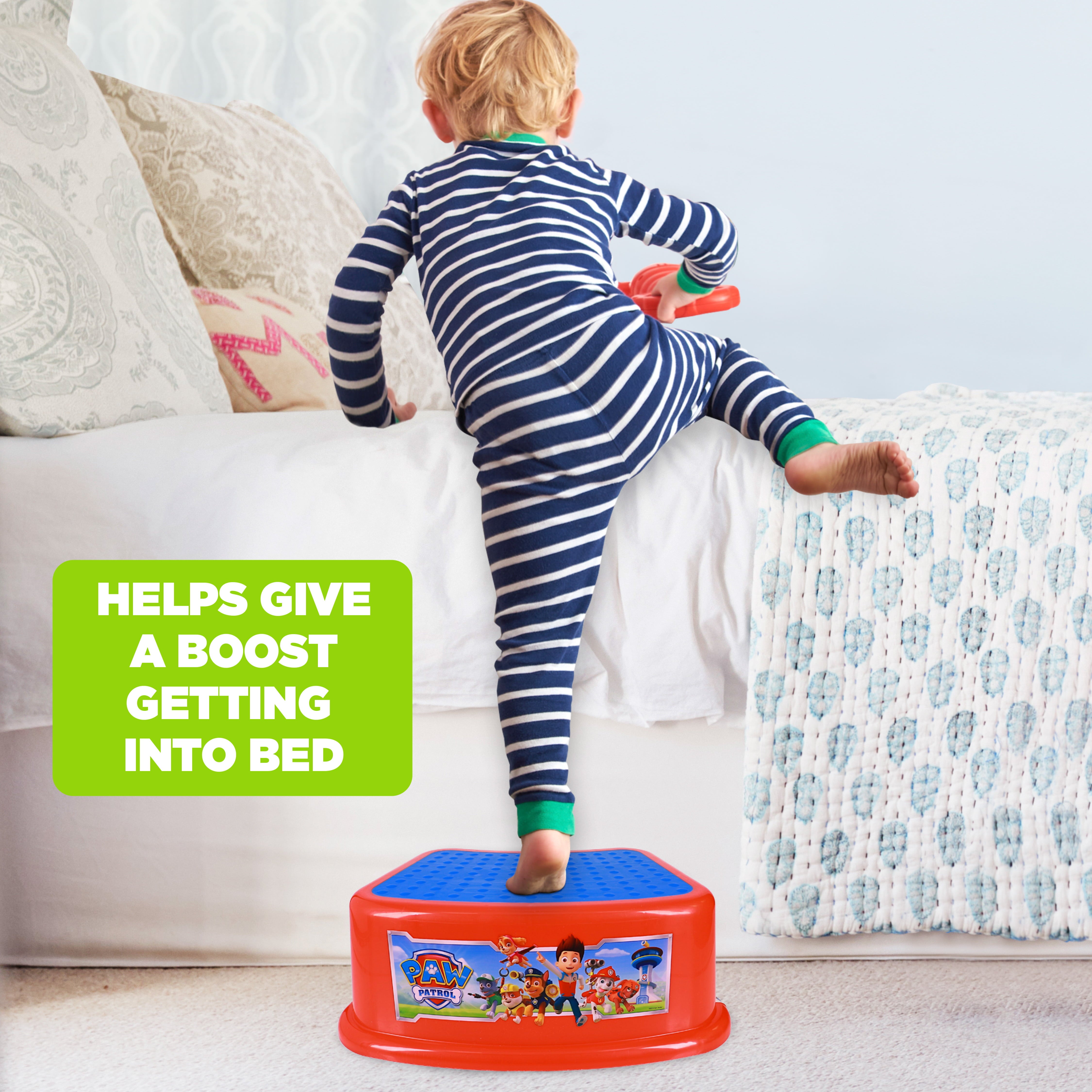 Nickelodeon PAW Patrol Non - Slip Step Stool, Single Step Plastic Stool