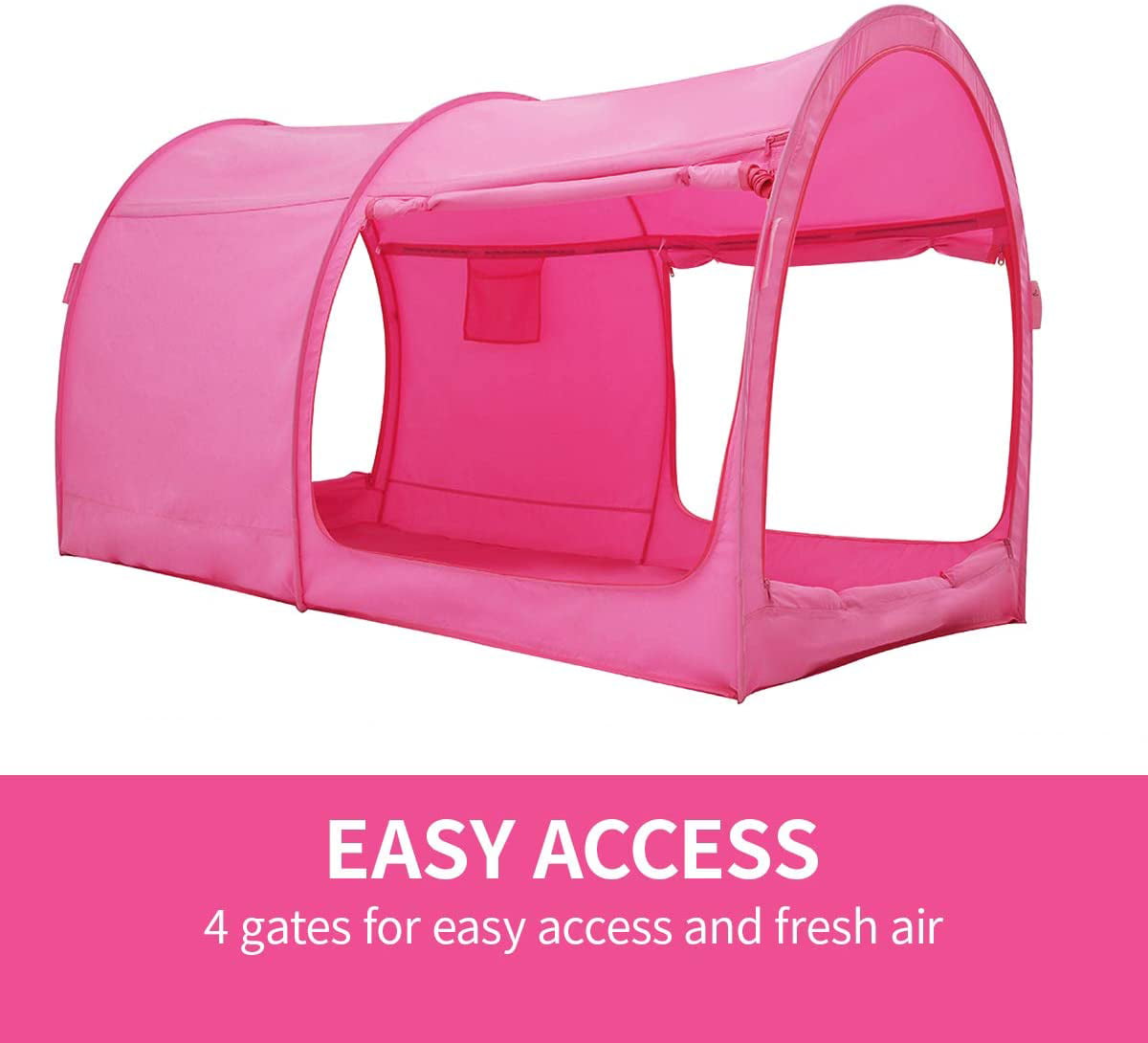 Alvantor Bed Tent Pop Up Canopy Full Pink