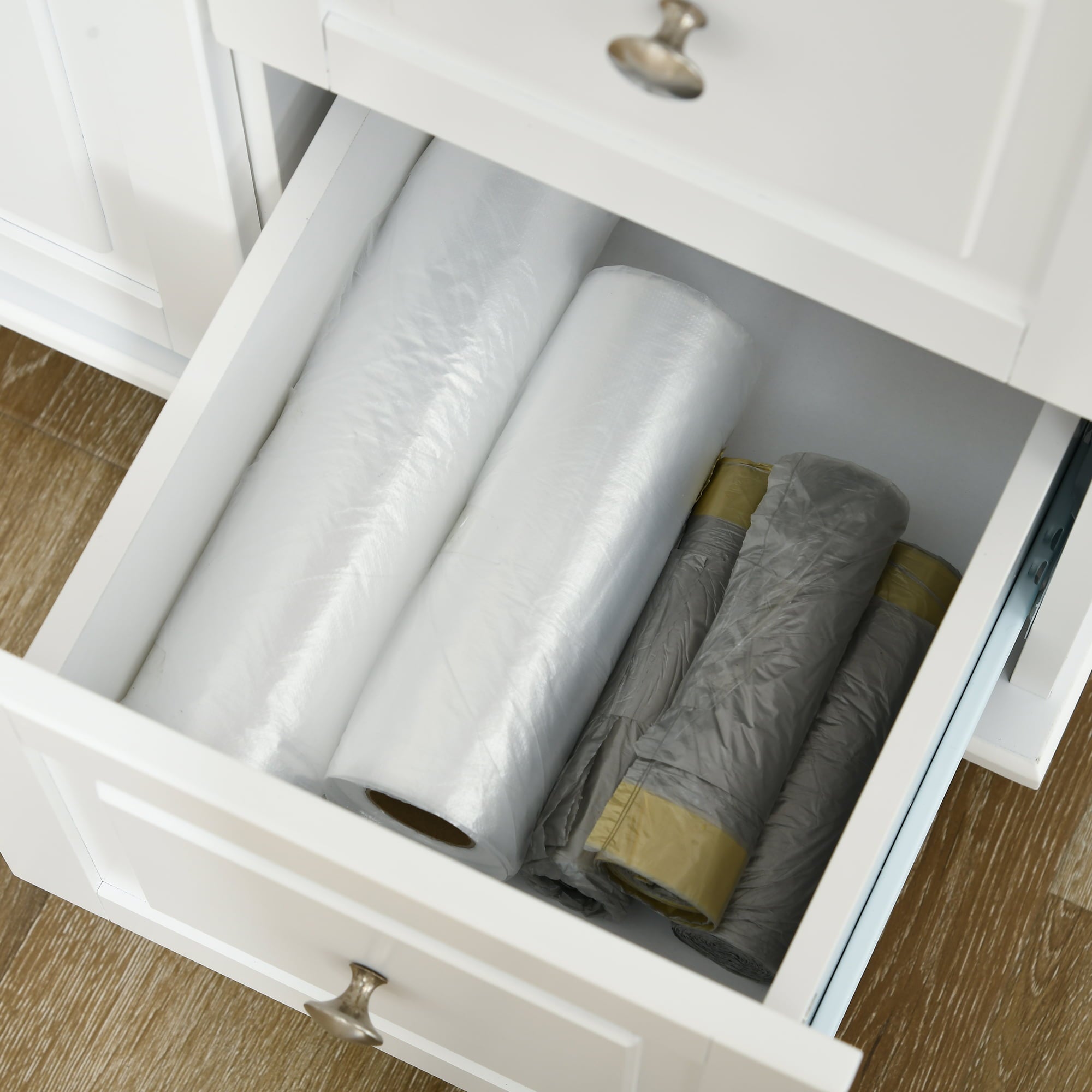 HOMCOM Kitchen Island on Wheels, Kitchen Cart with Drop Leaf, White