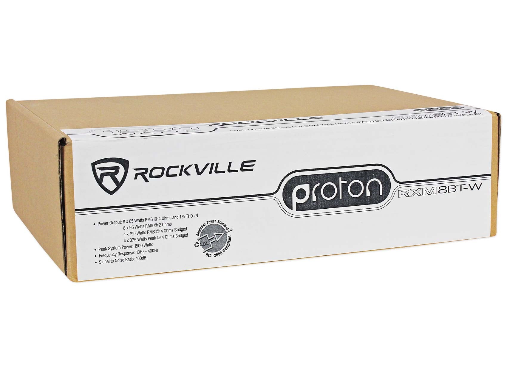 Rockville RXM8BTW 8 Channel 1500 Watt Bluetooth Car Stereo Amplifier Amp