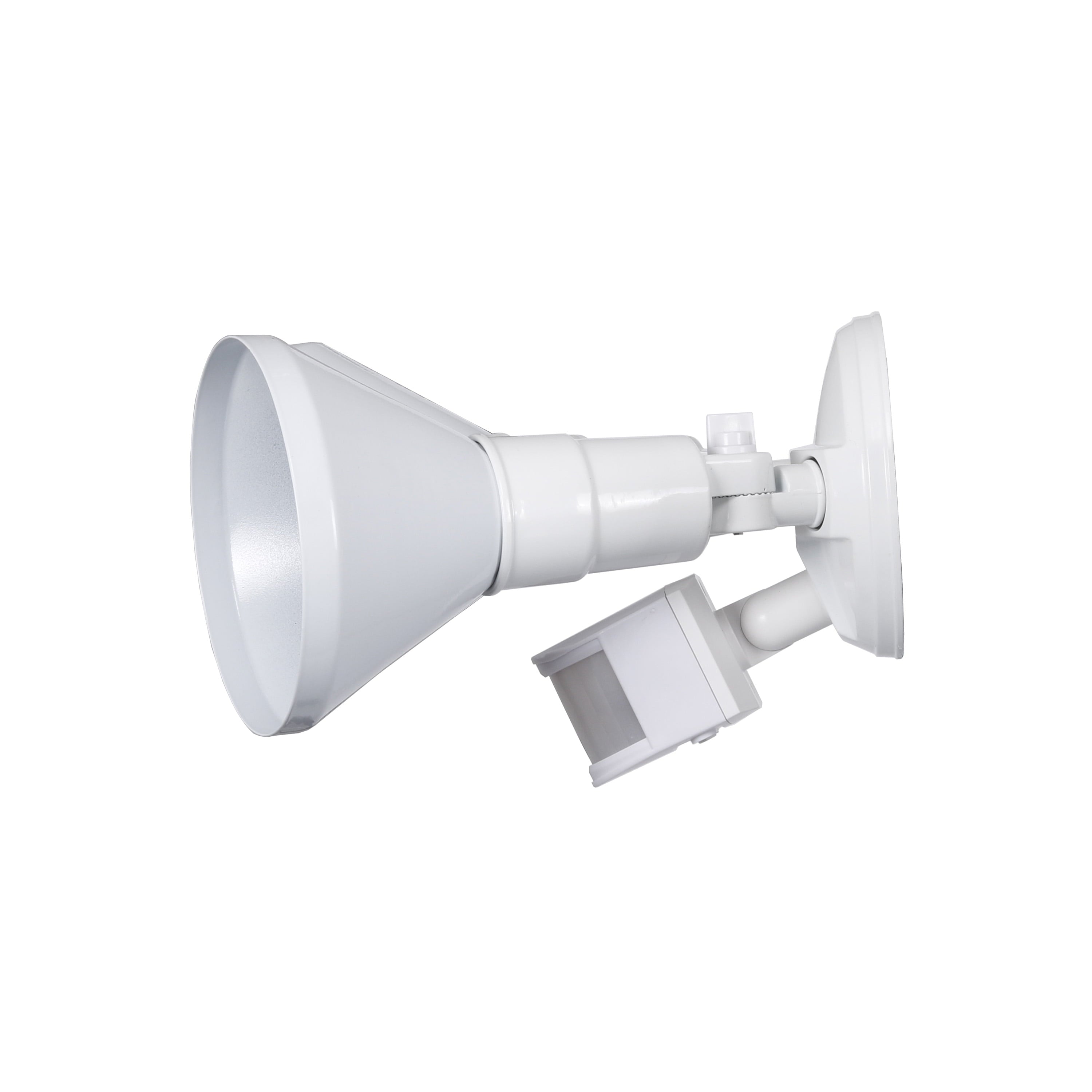 Honeywell White Dual Head Motion Wired Activated Security Flood Light, LED, Durable Aluminum Construction