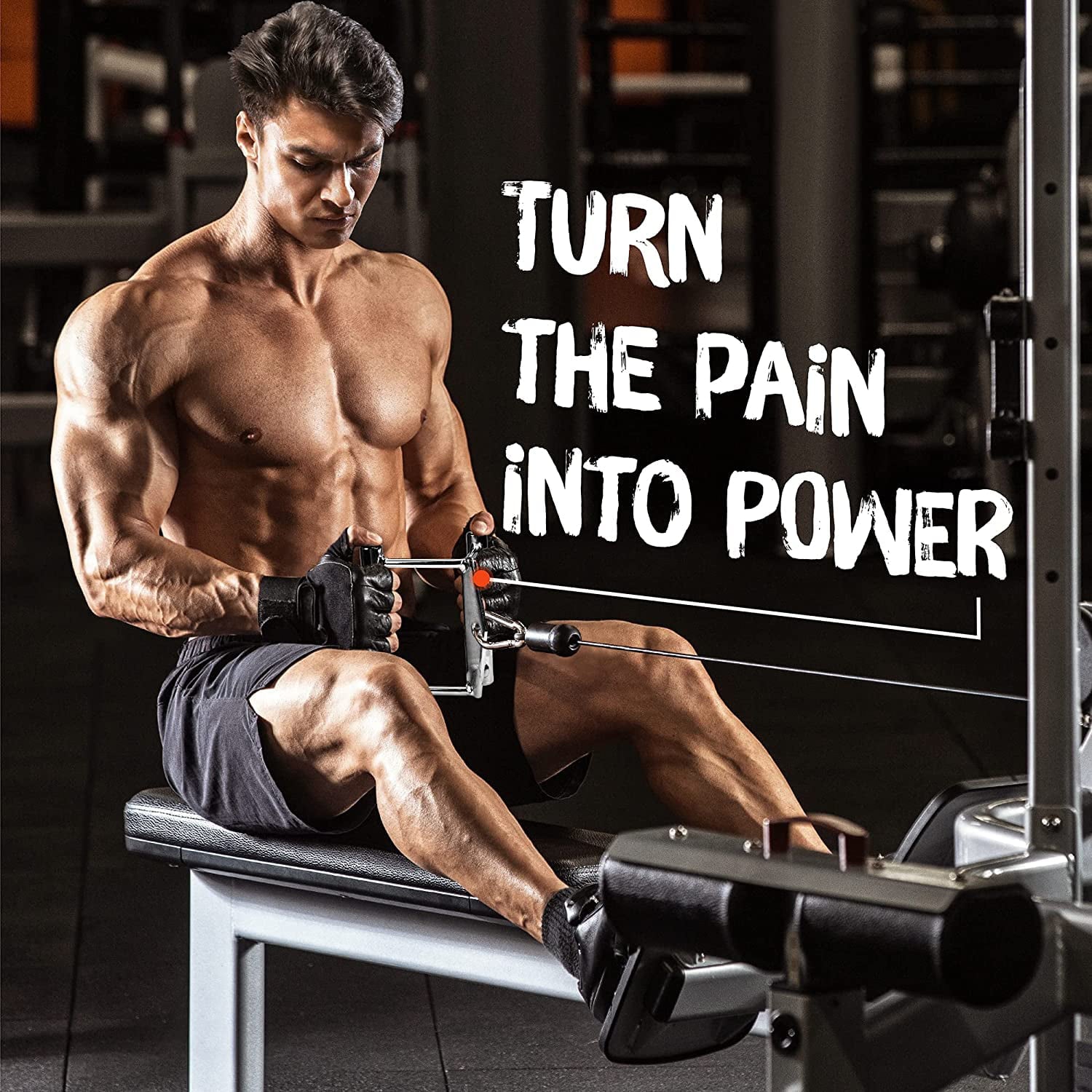 Yes4All Double Grip Handle Cable Attachment Single