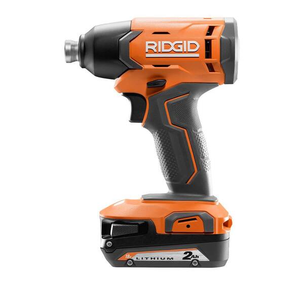 18V Cordless 2-Tool Combo Kit with 1/2 in. Drill/Driver, 1/4 in. Impact Driver, (2) 2.0 Ah Batteries, Charger, and Bag