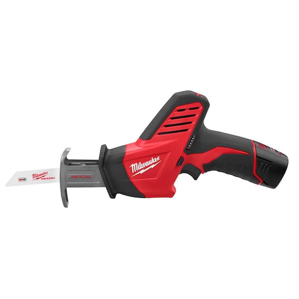 M12 12V Lithium-Ion HACKZALL Cordless Reciprocating Saw Kit with One 1.5Ah Battery, Charger and Tool Bag