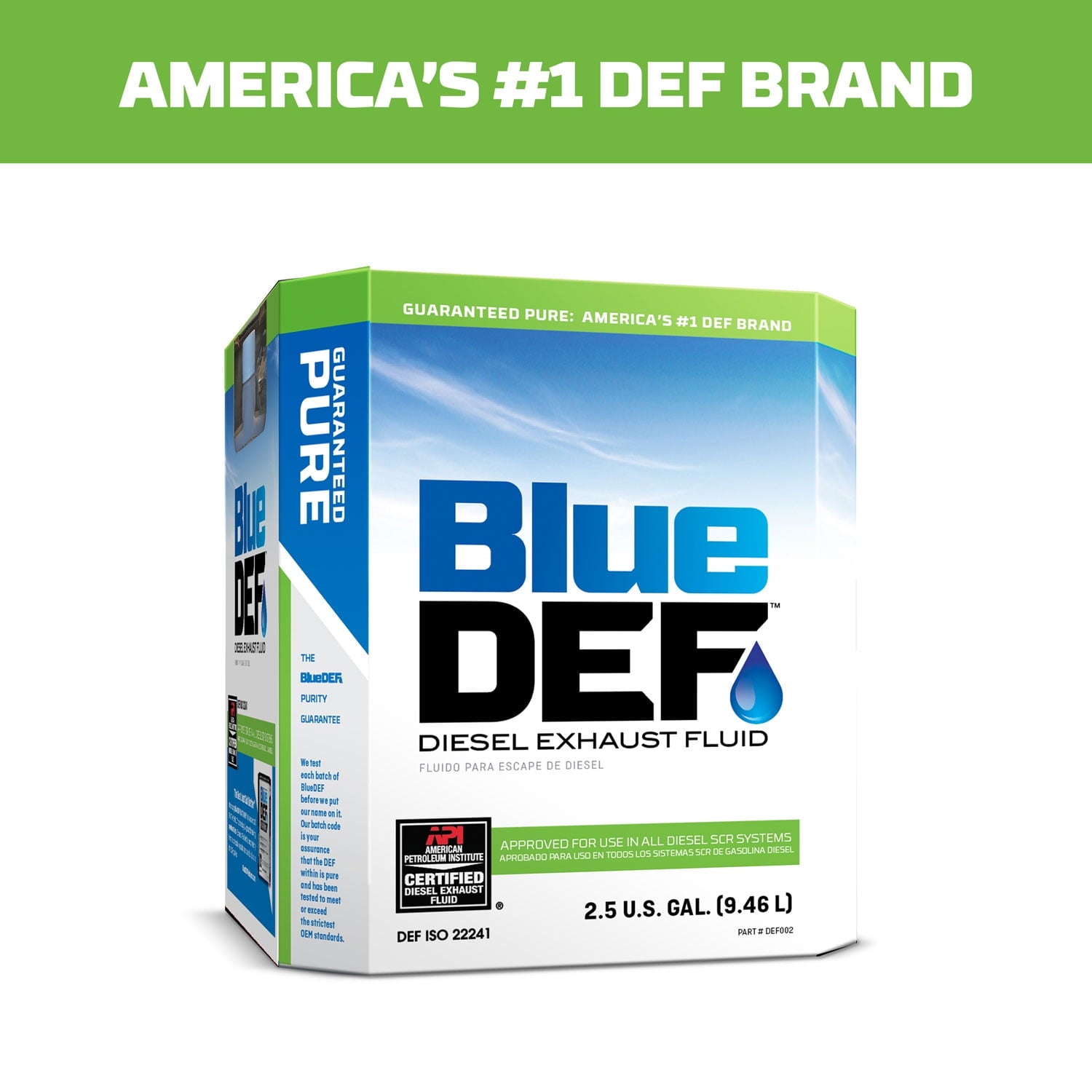 BlueDEF 48 x 40 x 44.75 inches Diesel Exhaust Fluid 2.5 gal Jug (6 Pack)
