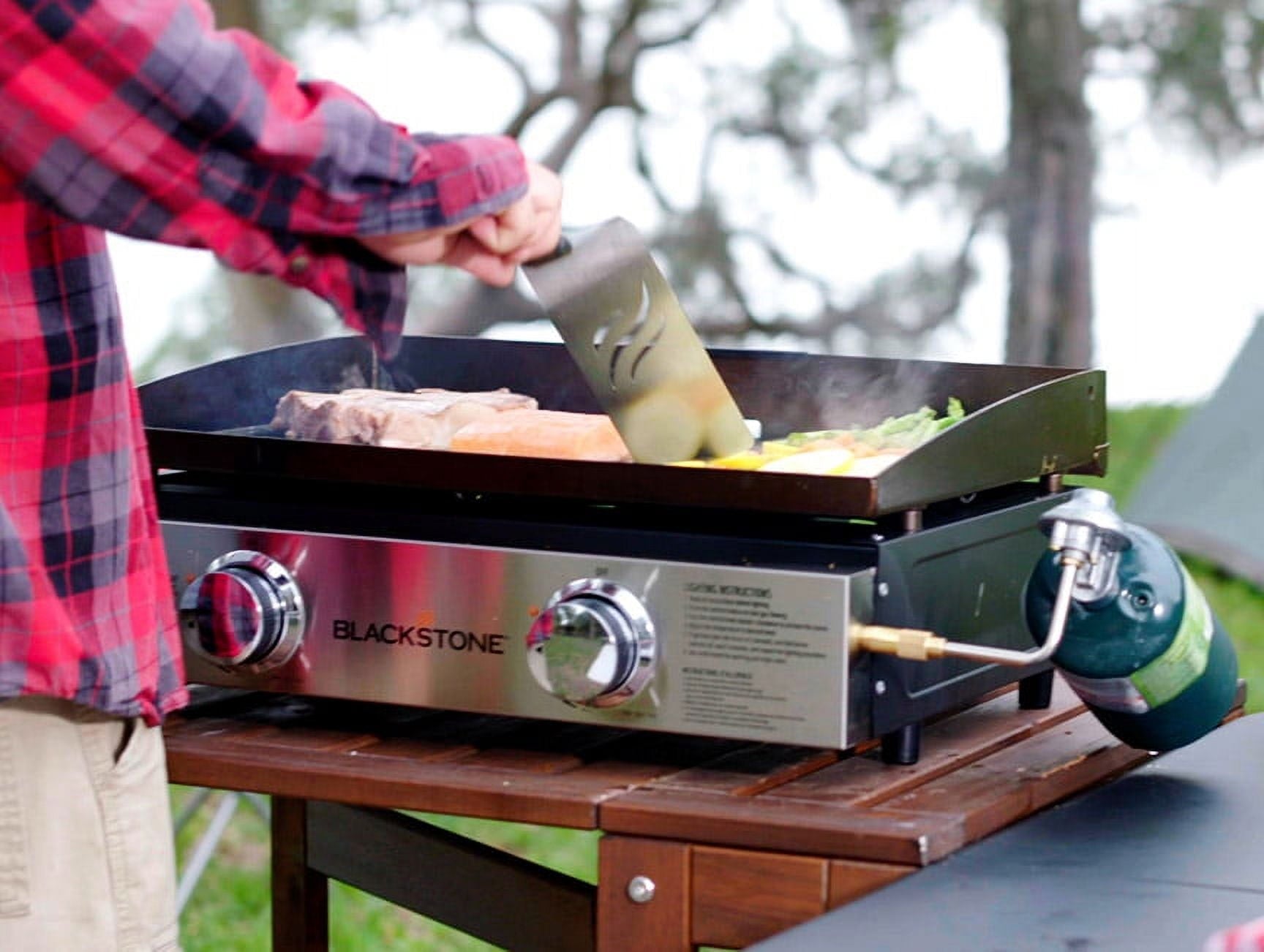 Blackstone 2-Burner 22'' Tabletop Griddle with Stainless Steel Front