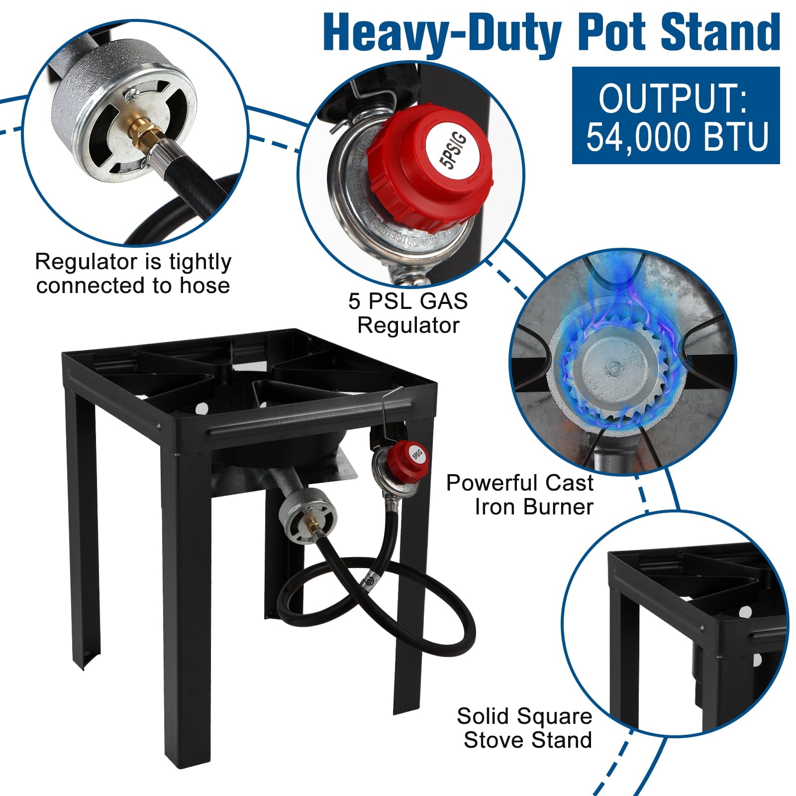 Andte 30 Qt Propane Turkey Fryer and Seafood Boil Pot Combo, 10 Qt Fish Fryer, Crawfish Cooker Pot Basket with 54000 BTU Burner