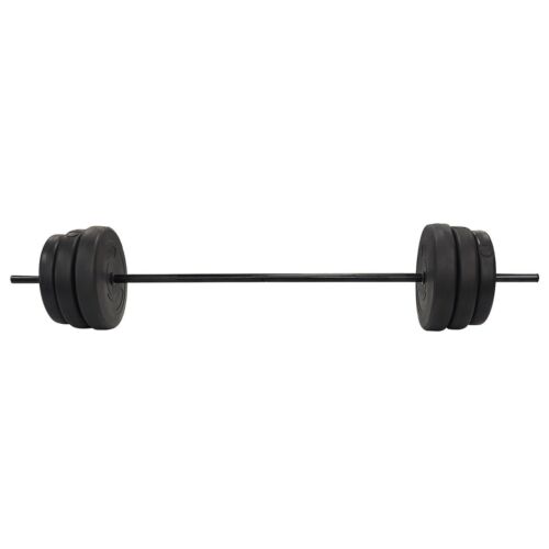 Vinyl Standard Weight Set in Black, 100 Lbs，Strength Training，Fitne<wbr/>ss，Dumbbells