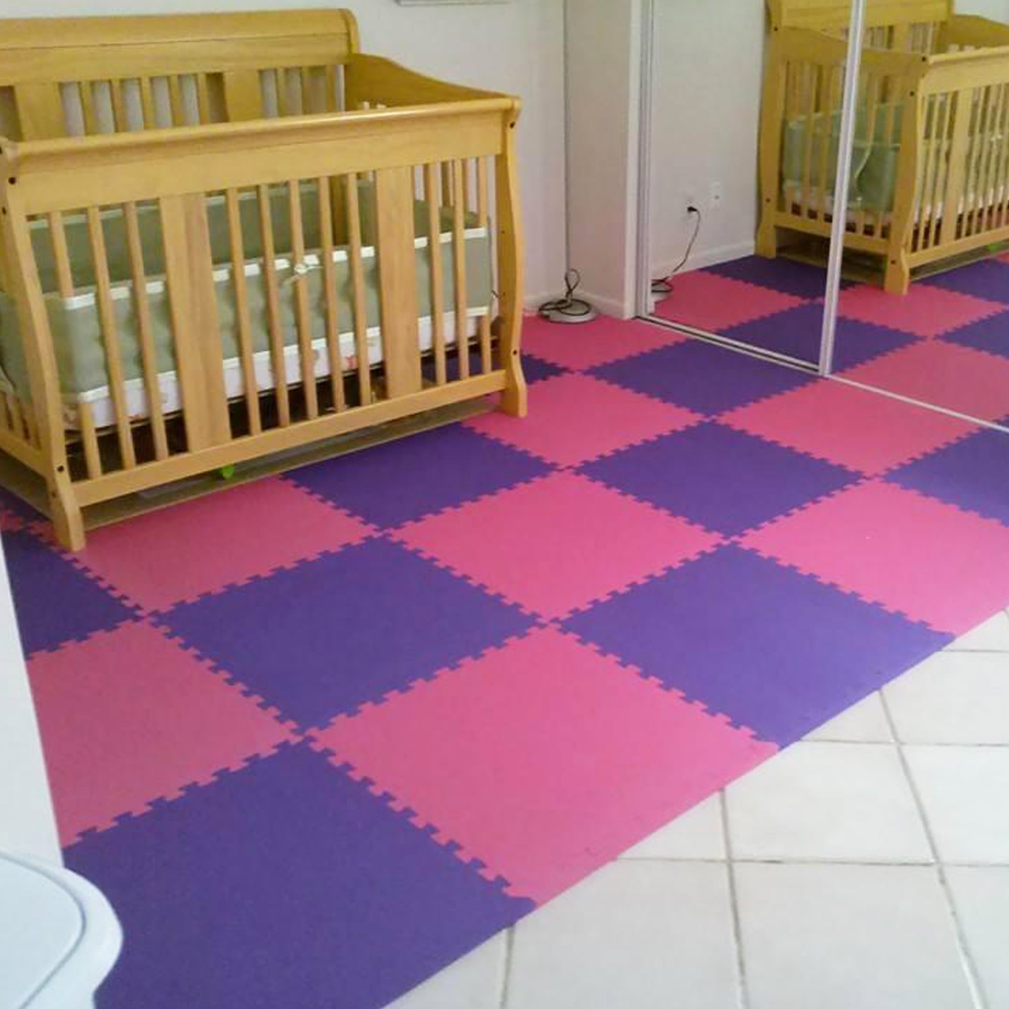 Greatmats Foam Kids and Gym Mats Premium 5/8 Inch x 2x2 Ft. Black Case of 15