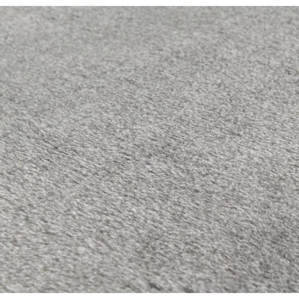 Bazaar Piper 2-Tone Grey 7 ft. x 9 ft. Solid Polyester Area Rug