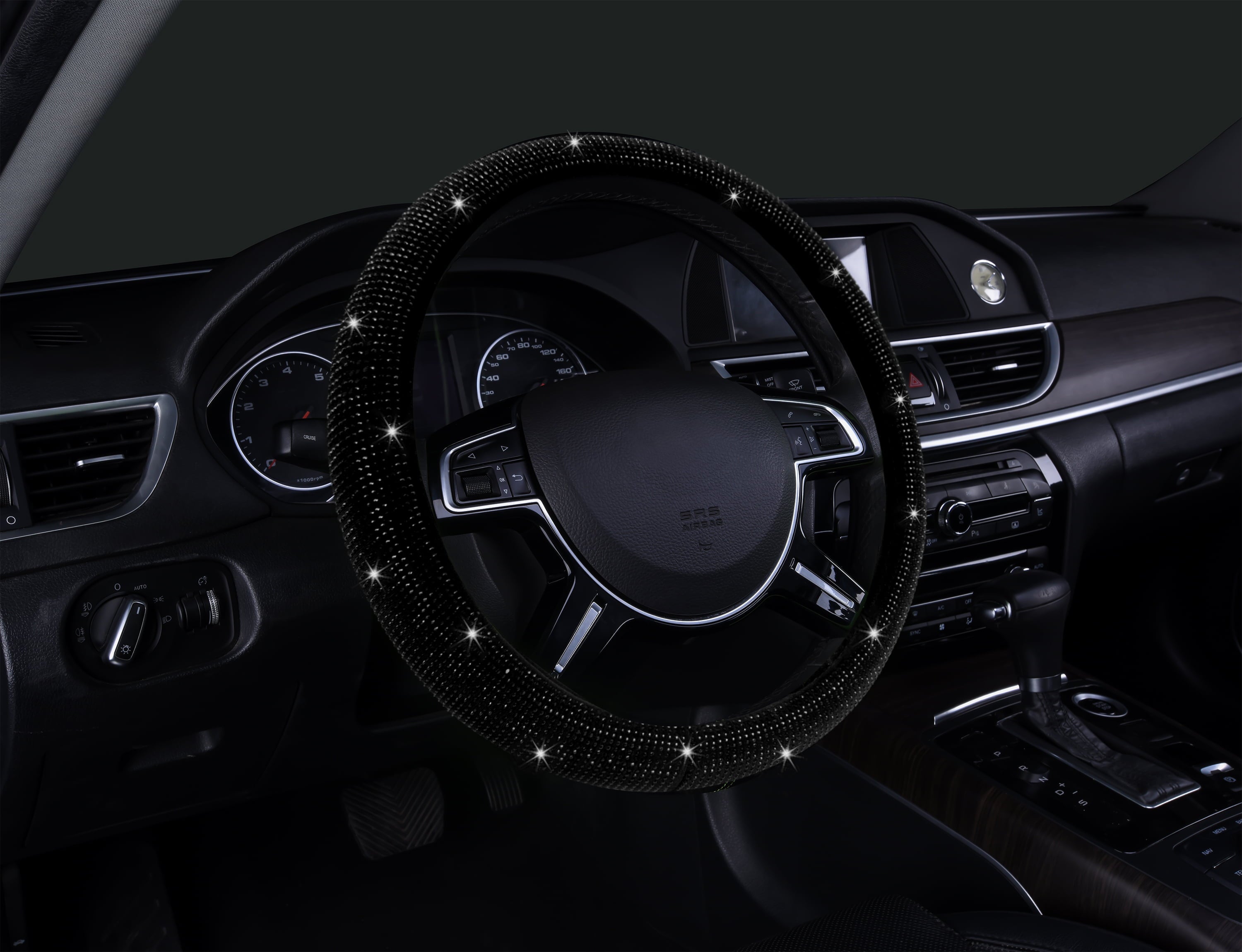 Auto Drive Black Bling Crystal Combo Kits, Set of 3, LY205214