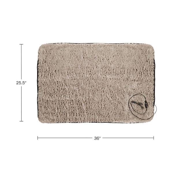 Gray Electric Blanket Heated Blanket - Ultra Soft Fleece Throw Powered by 12-Volt Auxiliary Power Outlet for Travel