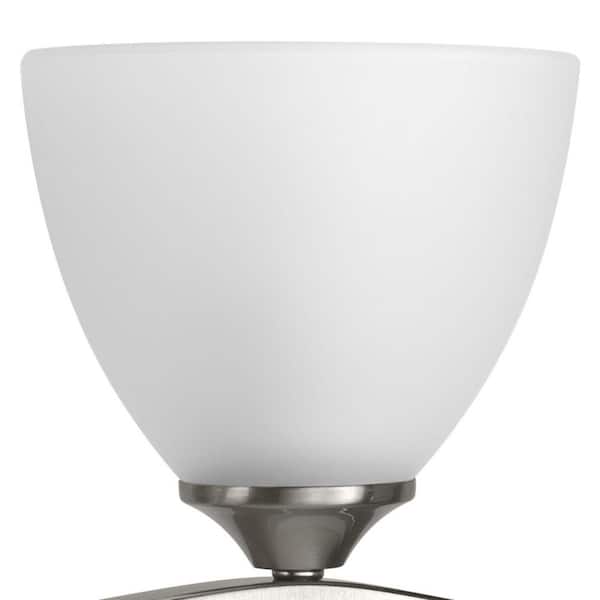 Laird Collection 41-5/8 in. 5-Light Brushed Nickel Etched Glass Traditional Bathroom Vanity Light