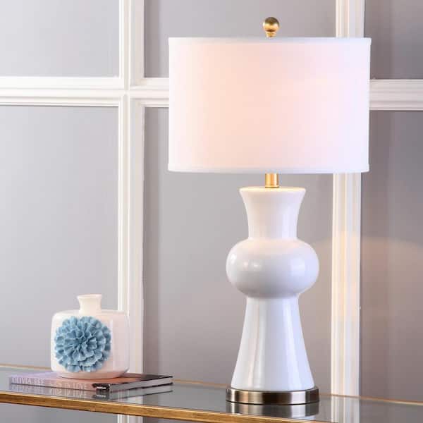 Lola 30 in. White Table Lamp