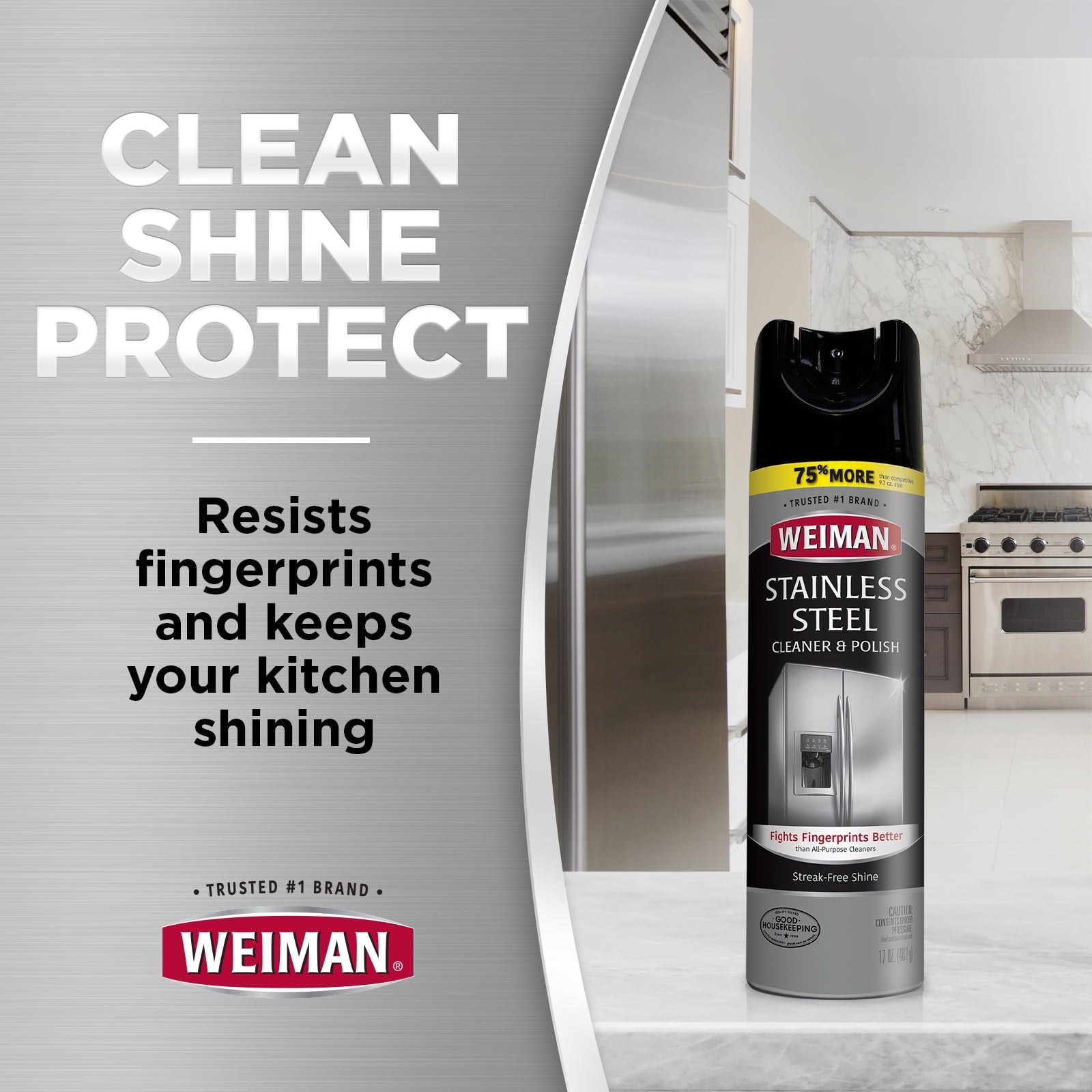Weiman Stainless Steel Appliance Cleaner & Polish, 12 oz