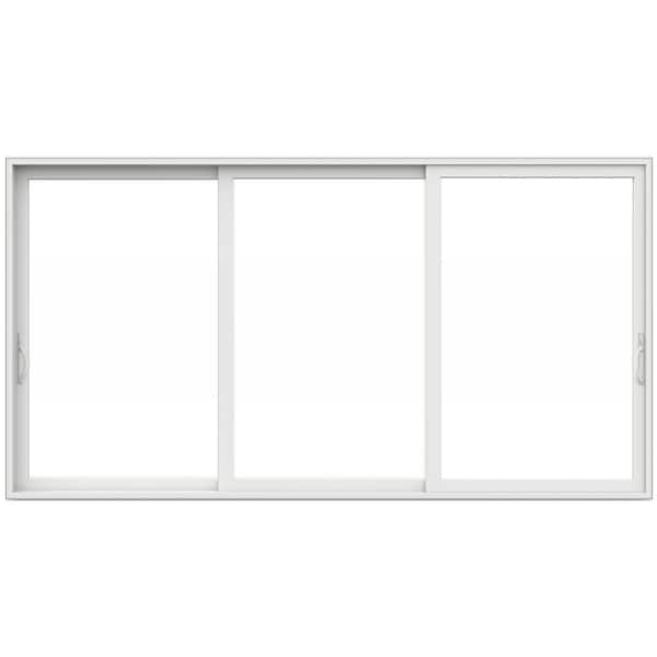 V4500 Multi-Slide 177 in. x 96 in. Universal Handing Low-E White Vinyl 3-Panel Prehung Patio Door