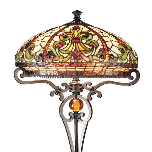 28 in. Boehme Antique Golden Sand Table Lamp