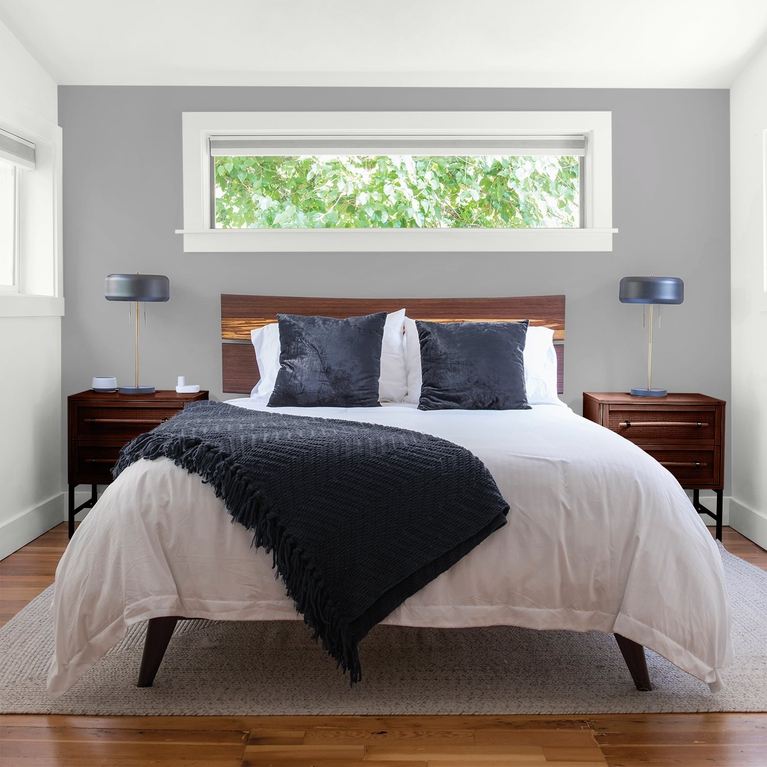 Glidden HEP Grab-N-Go Interior Paint + Primer Granite Grey / Gray, Flat, 1 Gallon