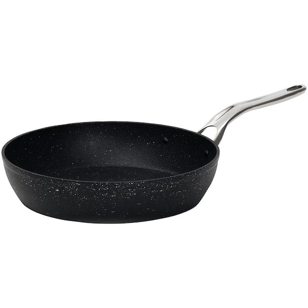 The Rock 12 in. Aluminum Nonstick Frying Pan in Black Speckle