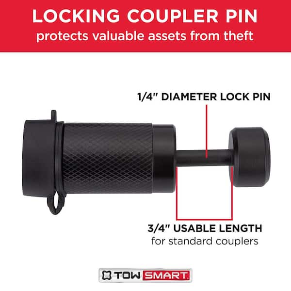 BAJA Collection - 5/8 in. Bent Pin Barrel Style Receiver Lock and Coupler Lock (Keyed Alike)
