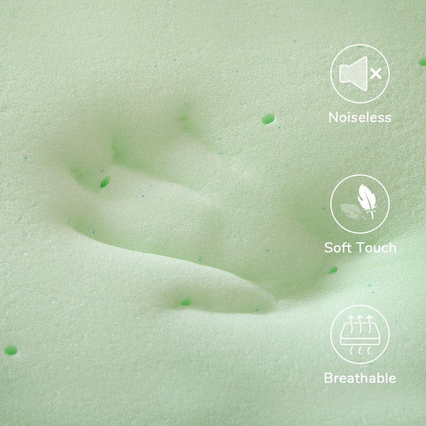 Cooling 2 in. California King Gel Foam Mattress Topper, Breathable and Hypoallergenic