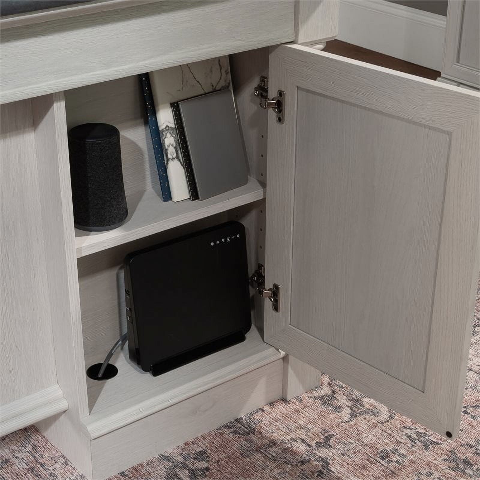 Sauder Palladia Executive Home Office Desk, Glacier Oak Finish