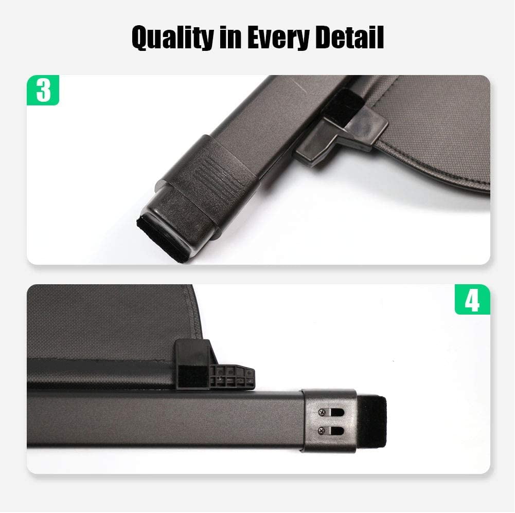 Fit 5-Door Honda CR-V 2017-2022 Cargo Cover for Honda CR-V 2017 2018 2019 2020 2021 2022 SUV Crossover Accessory Black Retractable Rear Trunk Privacy Security Shield Shade