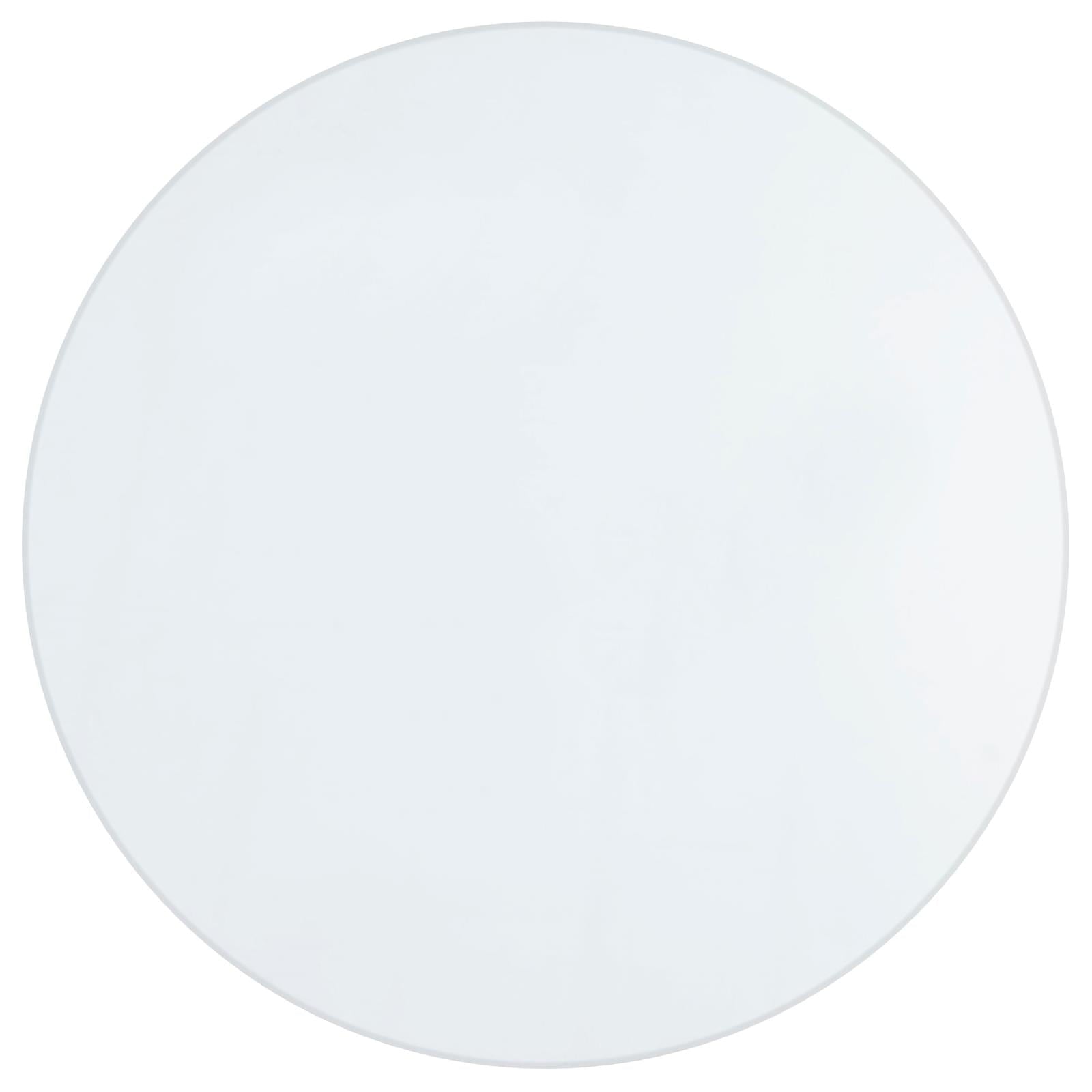 Quinn Hexagon Pedestal Glass Top Dining Table Mirror