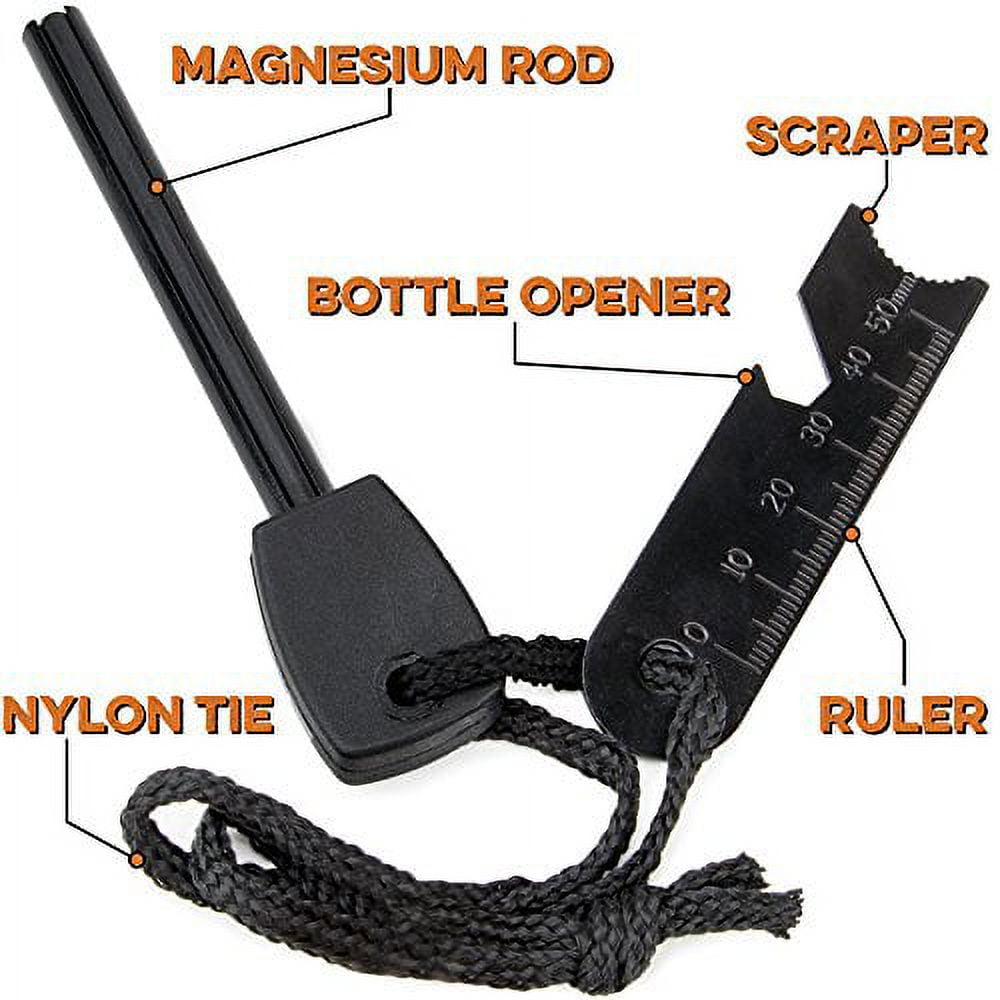 Brybelly SOEQ-201 4 in. Pocket All-Weather Magnesium Fire Starter