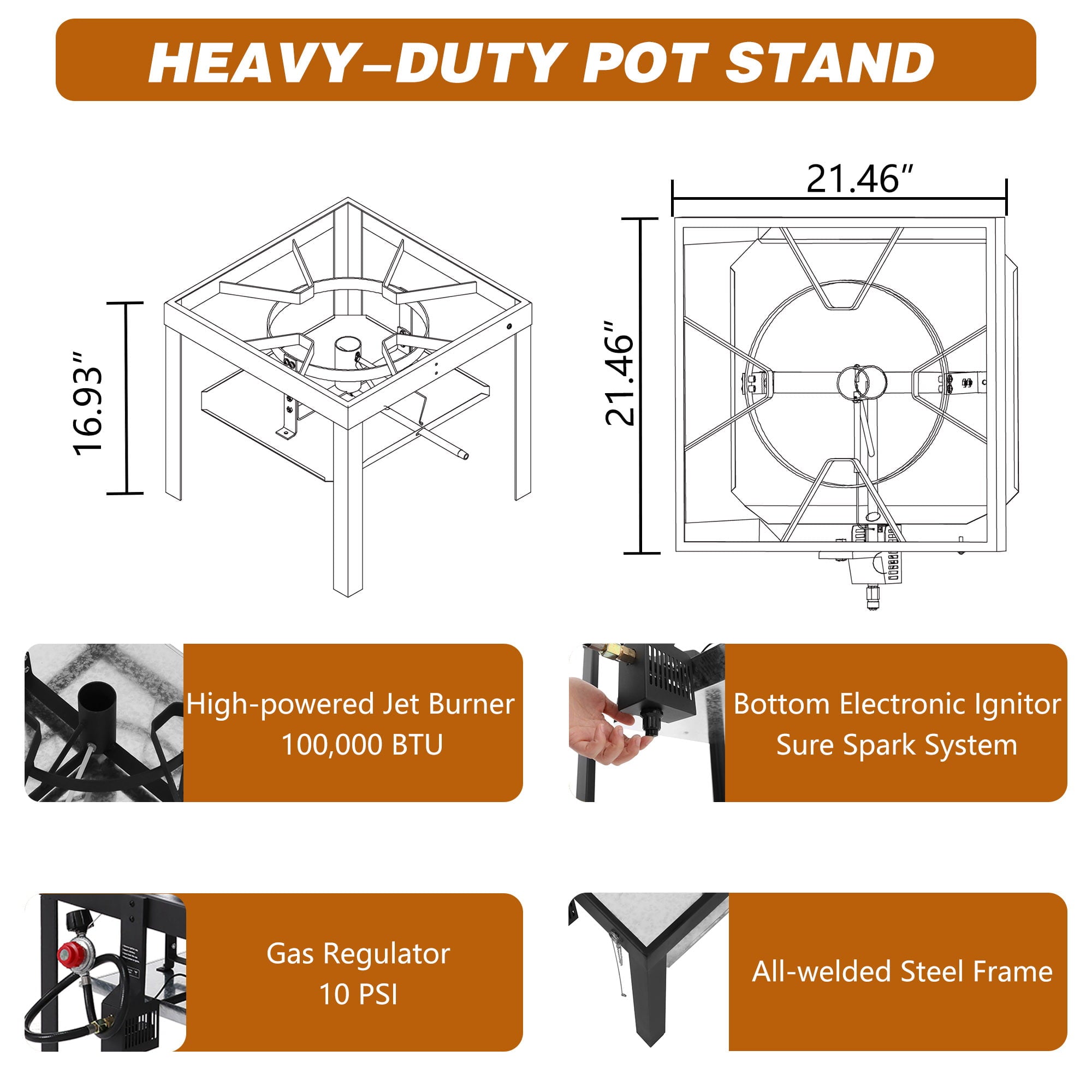 Creole Feast SBK1001, 100QT Seafood Boiling Kit with Strainer