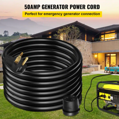 50 Ft. Heavy-Duty Outdoor Welder Extension Cord with 3 Prong 50 Amp Power Extens