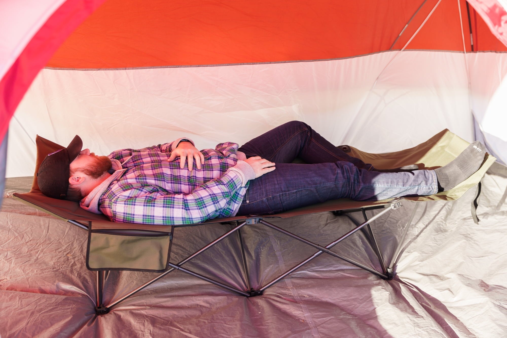 Ozark Trail Adult Camp Cot, Green, 80.2 inches x 30.2 inches x 23.5 inches