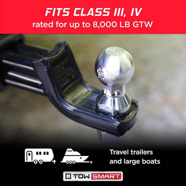 Class 3 Up to 8,000 lb. Swap-A-Ball 1-7/8 in., 2 in. and 2-5/16 in. Ball Diameter Adjustable Hitch Ball System